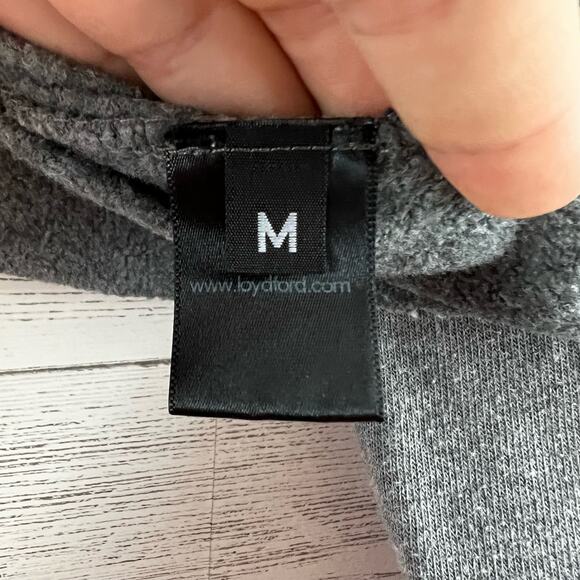 Loyd/Ford Gray Velvet Leopard Sweatshirt Size M - Picture 8 of 9